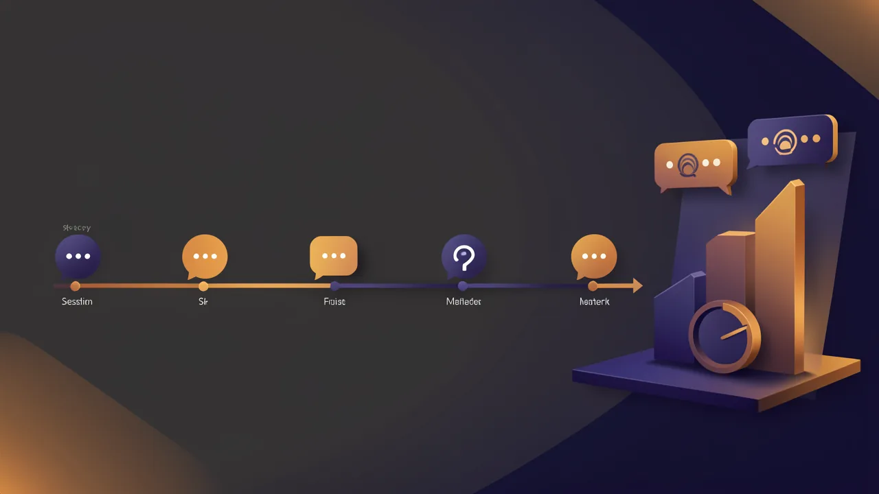 Session timeline showing fill growth across turns leading to a fresh chat with handoff