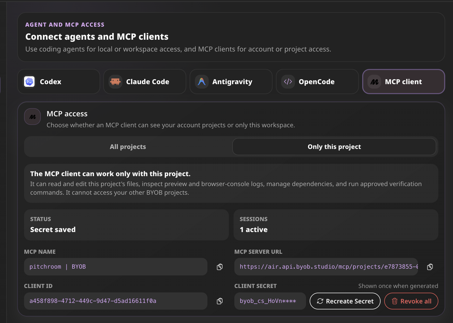 MCP Client Credentials