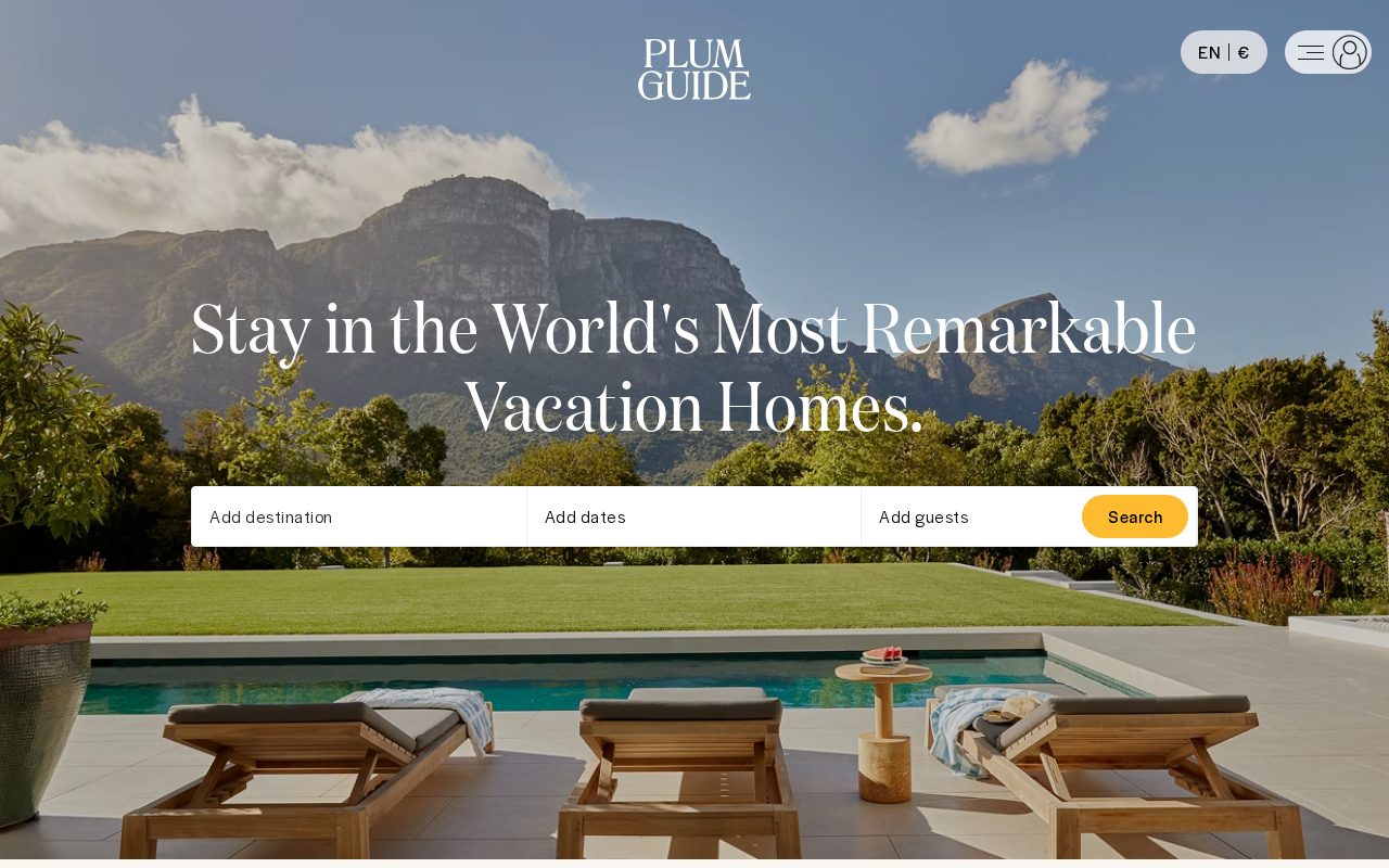 Plum Guide website