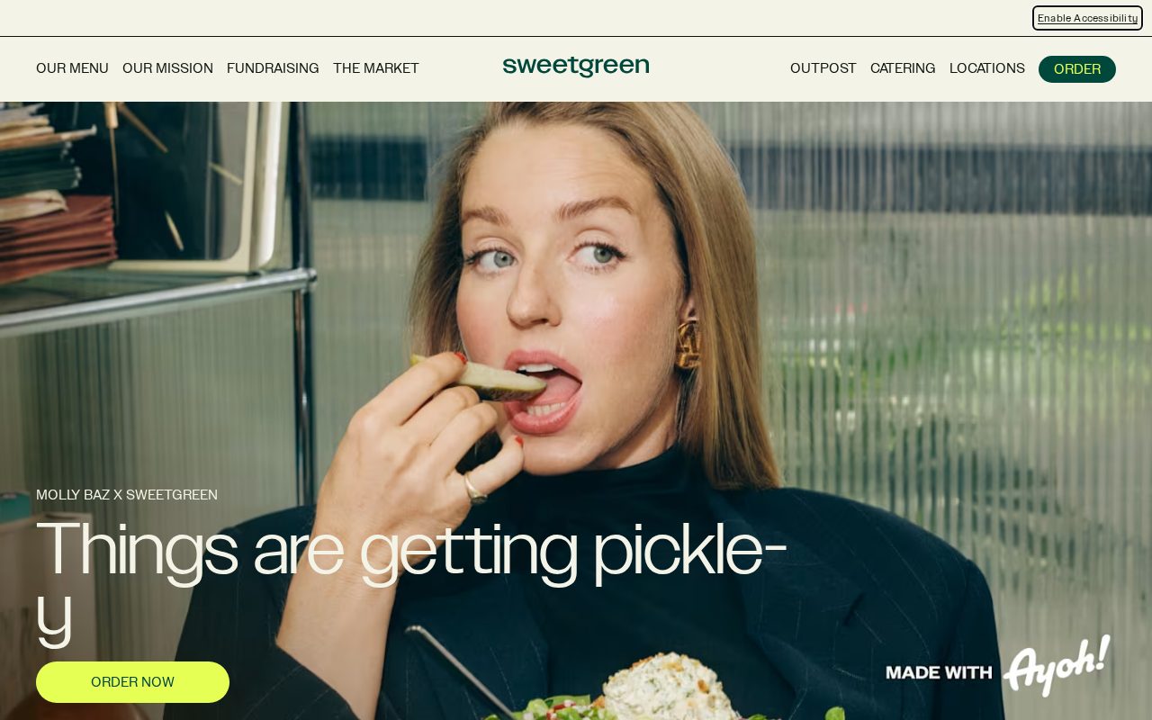 Sweetgreen website