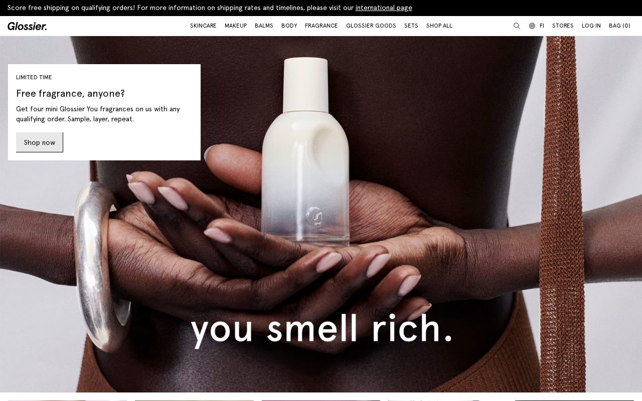 Glossier website
