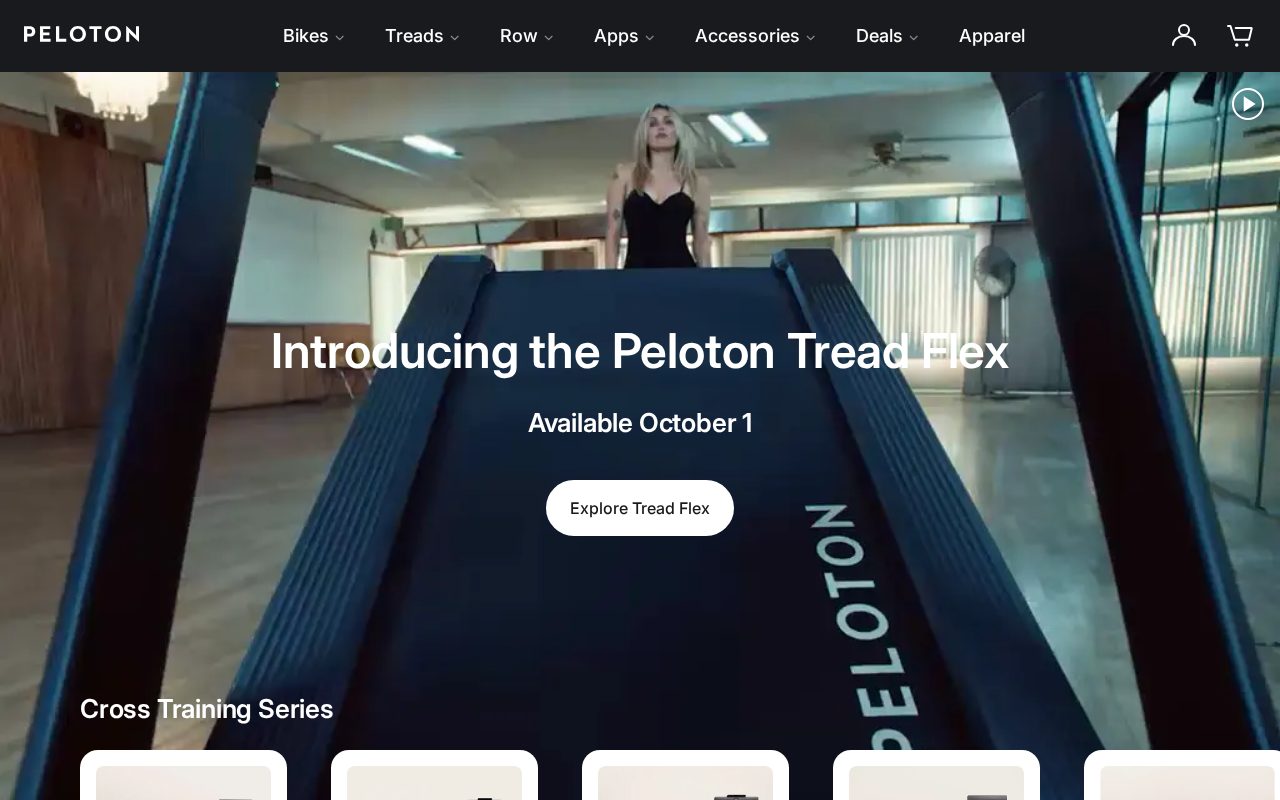 Peloton website