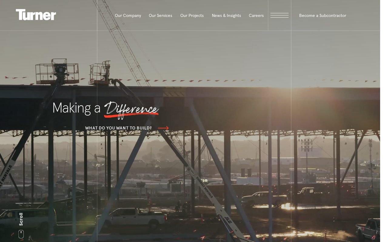 Turner Construction website
