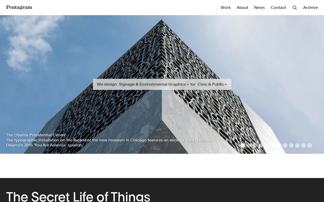 Pentagram website