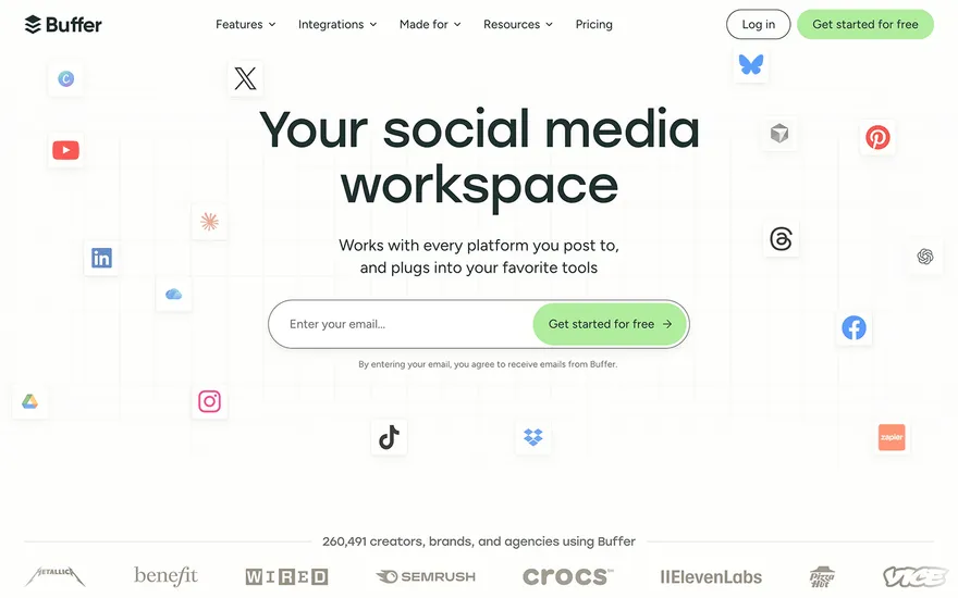 Buffer website