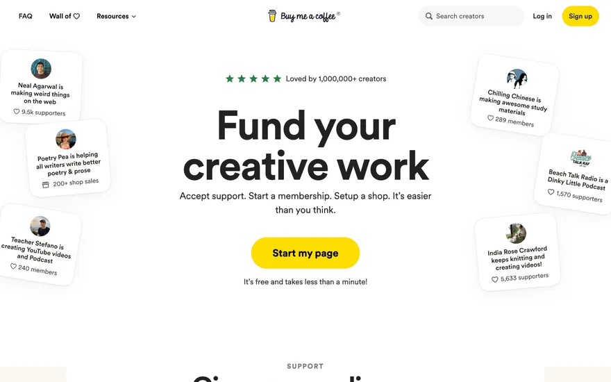 Buy Me a Coffee website