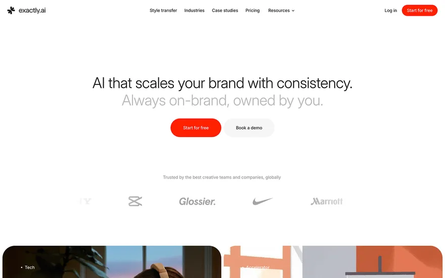 Exactly.ai website