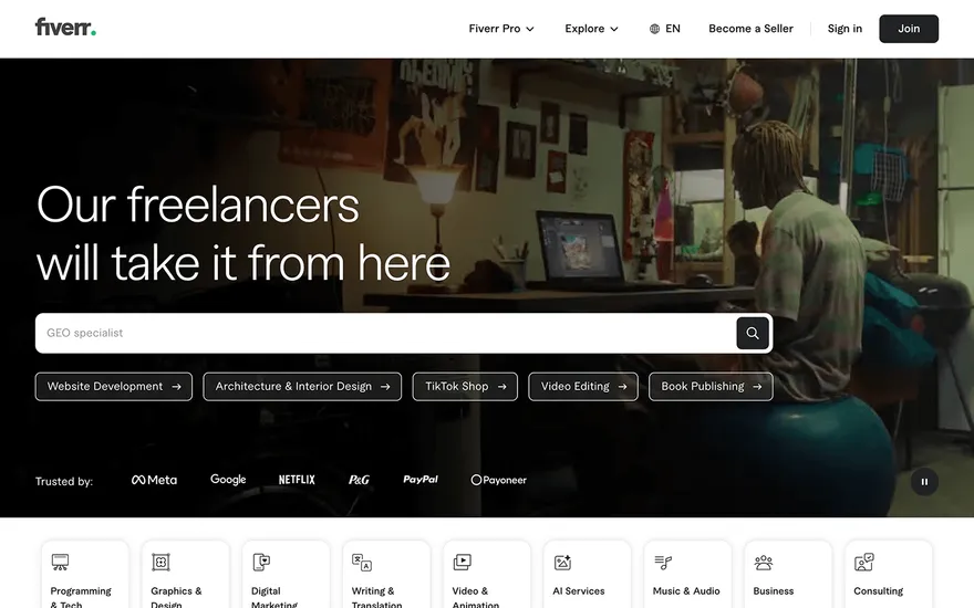 Fiverr website
