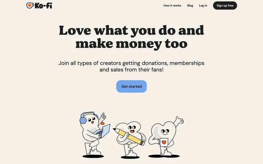 Ko-fi website