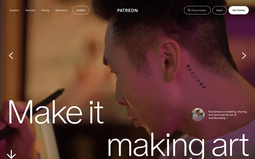 Patreon website