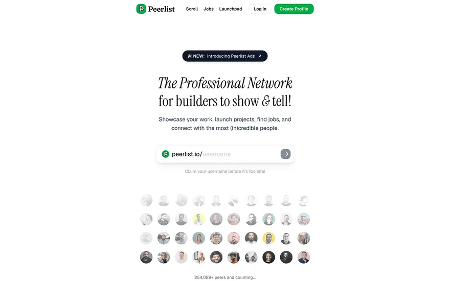 Peerlist website