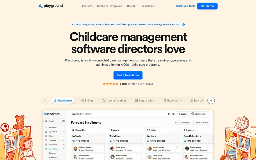 Playground website