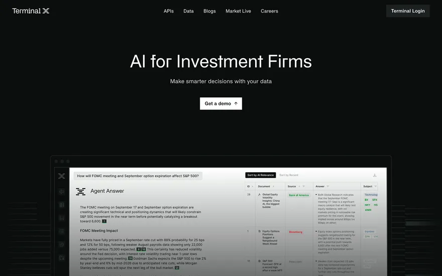 Terminal X website