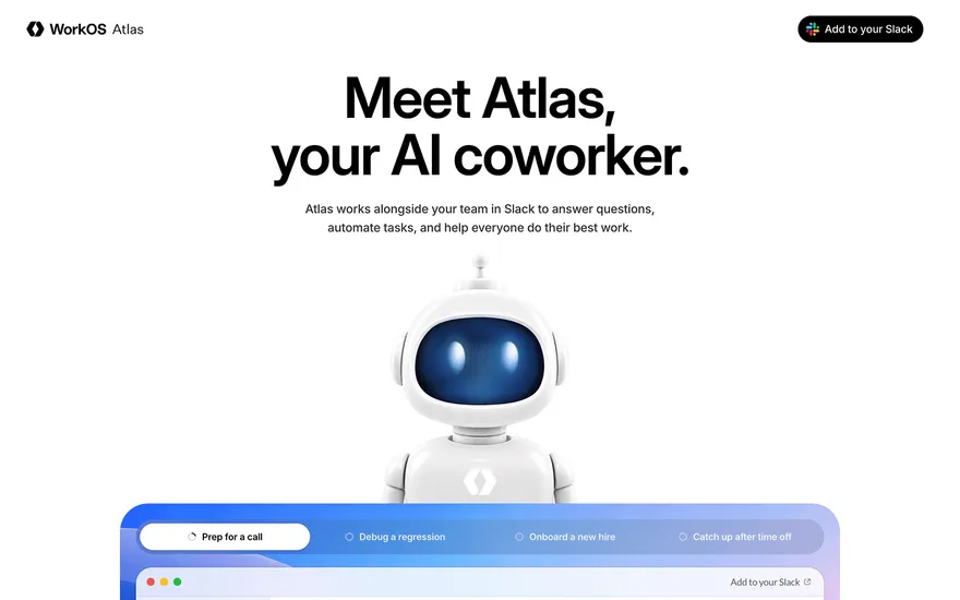 WorkOS Atlas website